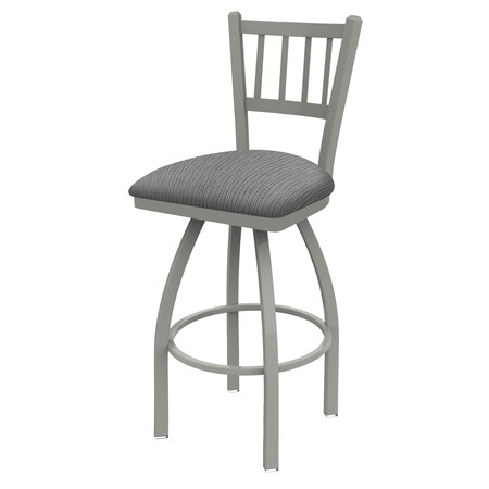 Holland Bar Stool Co 30" Swivel Bar Stool, Nickel Finish, Graph Seat 81030AN020